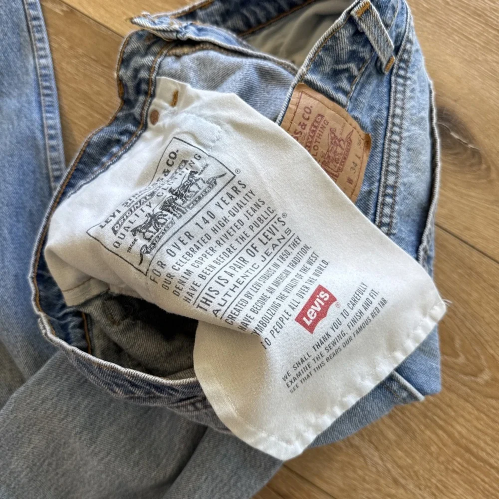 Vintage Levis 550 Jeans Mens‎ 32 x 36 USA 90s Regular Fit Straight Leg Denim